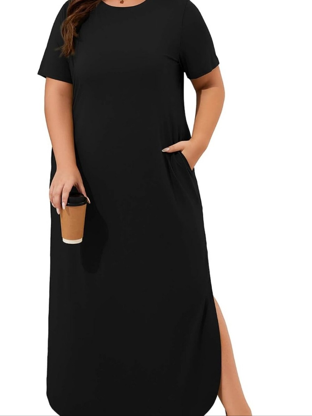 NWT AusLook Plus Size Maxi Dresses for Women Summer Casual Long T Shirt Dress